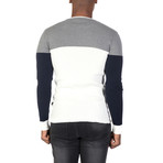 Gini Sweater // Gray + Ecru (XL)