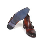 Triple Monkstrap Boots // Brown (US: 6)