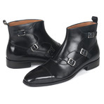 Triple Monkstrap Boots // Black (Euro: 42)