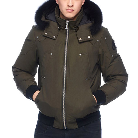 Men's Ballistic Bomber // Army + Black (M) - Moose Knuckles - Touch of ...