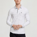 Cory Long Sleeve Polo Shirt // White (M)