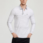 Cory Long Sleeve Polo Shirt // White (XL)