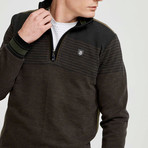Herman Quarter Zip Sweatshirt // Khaki (L)