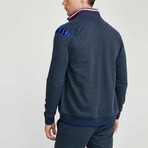 Mathew Zip Up Sweatshirt // Navy (M)