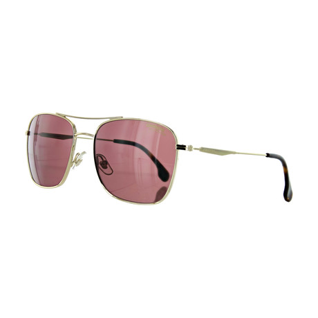 Unisex Polarized Square Sunglasses // Gold Havana