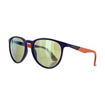 Carrera // Unisex Round Mirror Sunglasses // Violet Orange