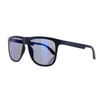 Men's Square Mirror Sunglasses // Blue
