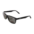 Men's Polarized Square Sunglasses // Shiny Black