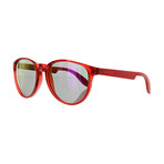 Carrera // Unisex Round Photocro Sunglasses // Red Coral