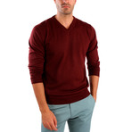 Pietro Wool Sweater // Bordeaux (2XL)