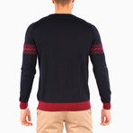 Adorjan Wool Sweater // Navy Blue (XL)