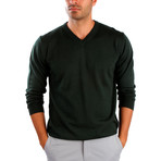 Pietro Wool Sweater // Dark Green (XL)