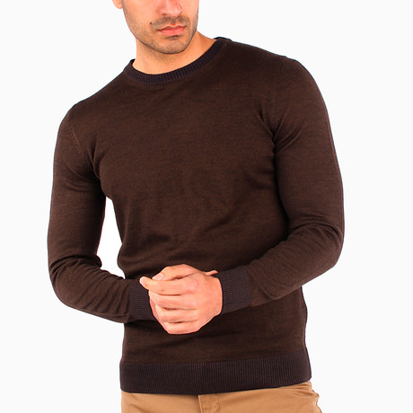 Giotto Wool Sweater // Brown (L)