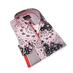 Jarrod Print Button-Up Shirt // Pink (L)