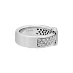 Vintage Salvini 18k White Gold Diamond + Sapphire Ring // Ring Size: 7.5