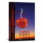 Coffee Cup & Public Market Neon Signs, Pike Place Market, Seattle, Washington, USA // Paul Souders (12"W x 18"H x 0.75"D)