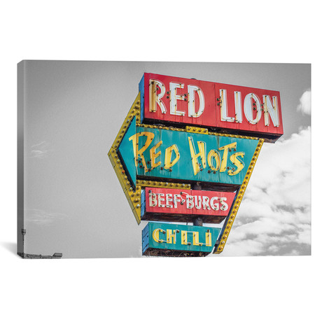Red Hot Sign // Pixy Paper (18"W x 12"H x 0.75"D)