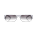 Raf Simons // Unisex RAF9C4 Sunglasses // White + Clear