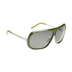 Unisex RAF6A Aviator Sunglasses // Green Aluminium