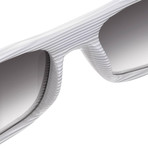 Raf Simons // Unisex RAF9C4 Sunglasses // White + Clear