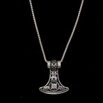 Solid Sterling Silver Tradition Bell Necklace + 22" Round Box Chain