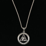 All Seeing Eye Necklace + 24" Rope Chain