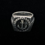 Nautical Anchor Men's Ring (Size 8)