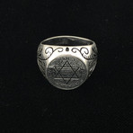 Star Of David Men's Ring (Size 8)