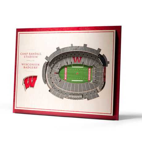 Wisconsin Badgers Wall Art (25 Layer)