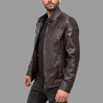 Wyatt Leather Jacket // Brown (S)