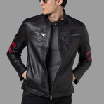 Jayden Leather Jacket // Black (3XL)