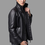 Mason Leather Jacket // Black (M)