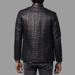 Aiden Leather Jacket // Black (5XL)