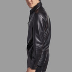 Ezra Leather Jacket // Black (M)