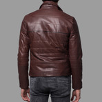 Eli Leather Jacket // Brown (3XL)