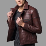 Eli Leather Jacket // Brown (XS)