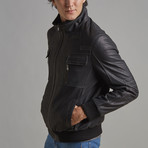 Carson Leather Jacket // Black (L)