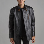 Alexander Leather Jacket // Black (2XL)
