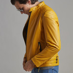 Dylan Leather Jacket // Yellow (Euro: 52)