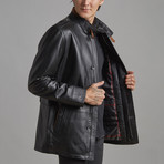 Alexander Leather Jacket // Black (XS)