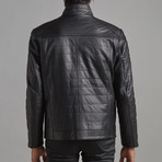 Lucas Leather Jacket // Black (4XL)