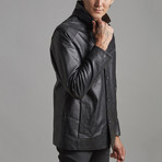 William Leather Jacket // Black (5XL)