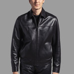 Ezra Leather Jacket // Black (L)