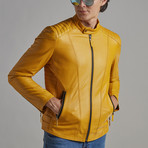 Dylan Leather Jacket // Yellow (Euro: 54)
