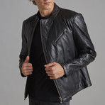 James Leather Jacket // Black (M)