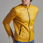 Dylan Leather Jacket // Yellow (Euro: 60)
