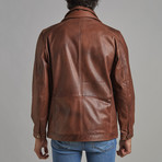 Cameron Leather Jacket // Chestnut (XS)