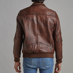 Robert Leather Jacket // Chestnut (Euro: 50)