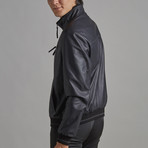 Santiago Leather Jacket // Navy (Euro: 46)