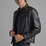 Levi Leather Jacket // Black (M)